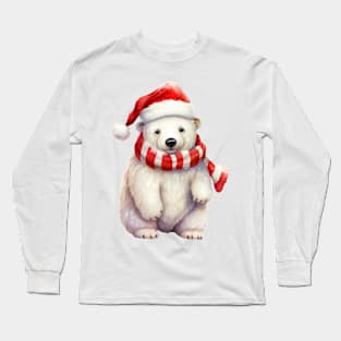 Christmas Polar Bear Long Sleeve T-Shirt